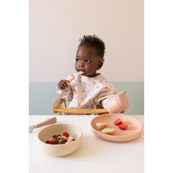 Sztućce dla dzieci z silikonu w kolorze ochry/ terakoty 3 szt. Tuscany Mix – Cam Cam Copenhagen-image-1