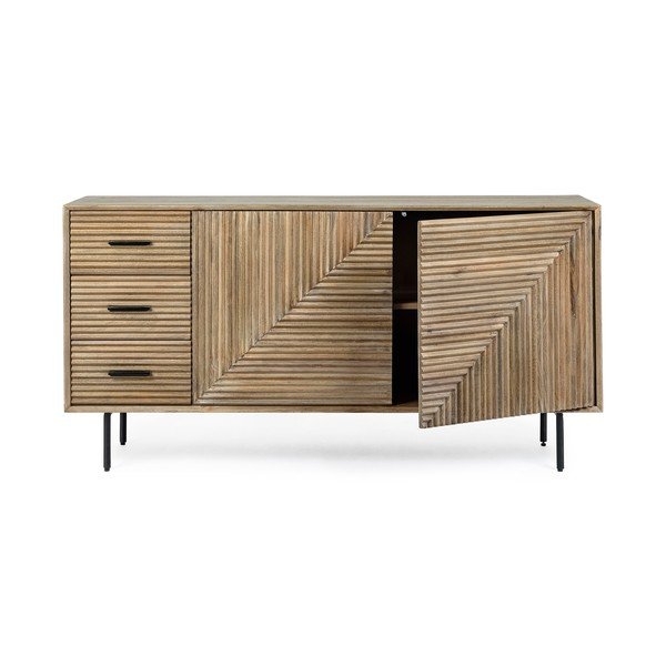 Komoda z litego drewna mango w naturalnym kolorze 160x83x40 cm Darsey – Bizzotto-image-4