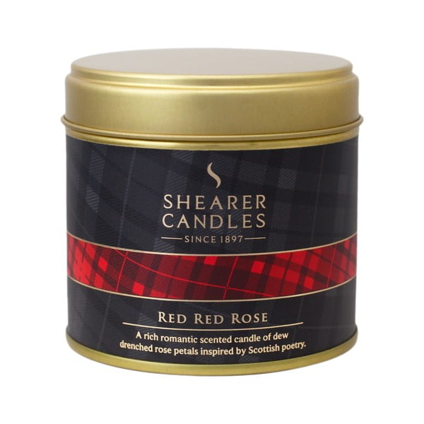 Świeczka zapachowa Shearer Candle 7 cm, czerwona róża