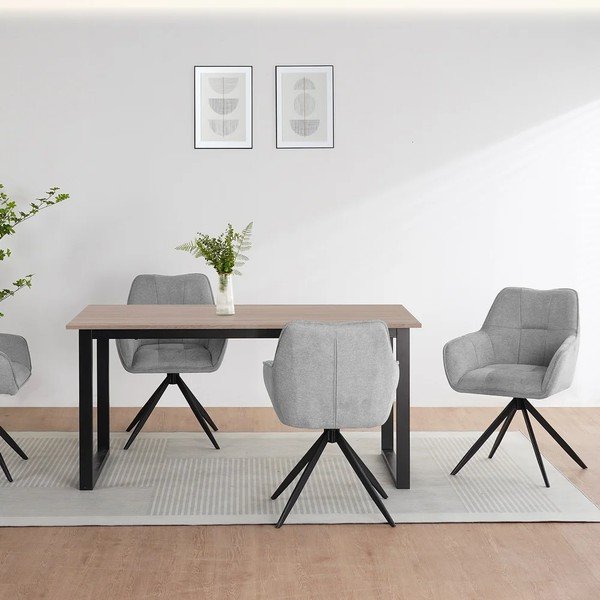 Stół z blatem w dekorze dębu 90x160 cm Luton – Støraa-image-2