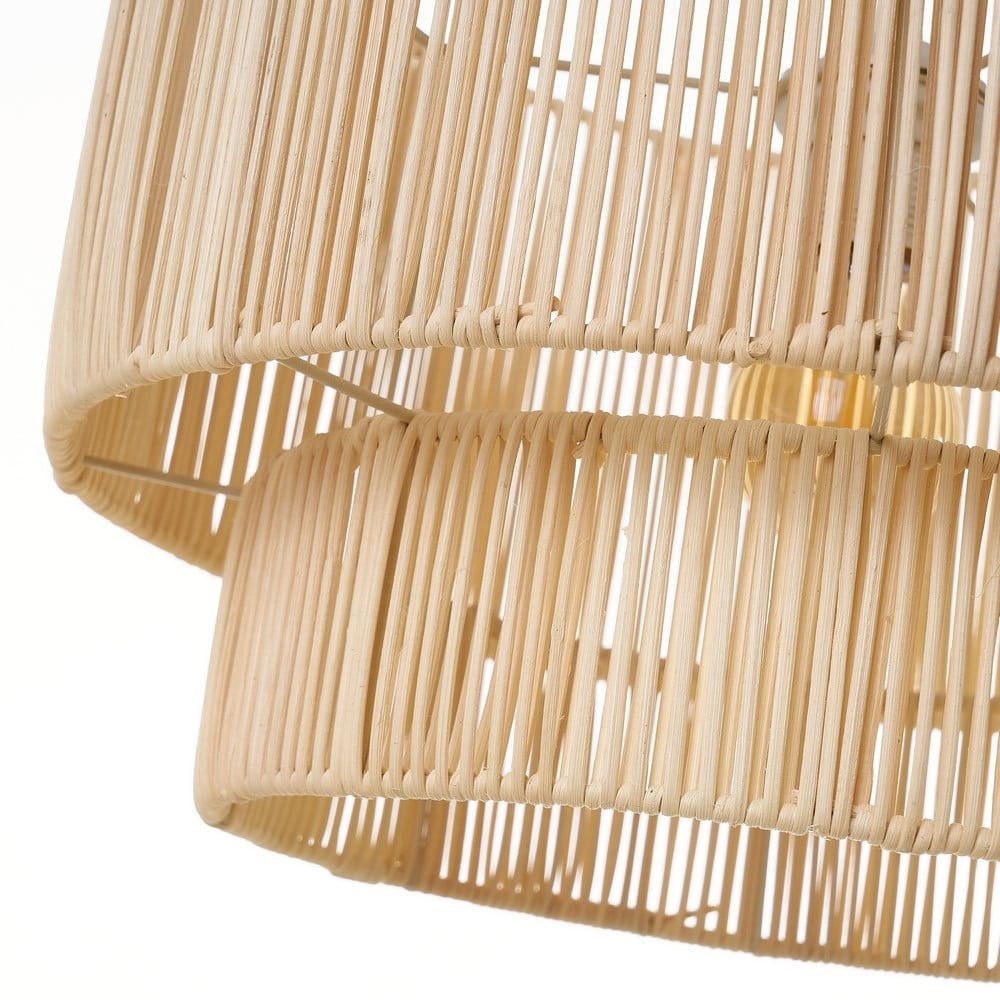 Naturalna rattanowa lampa sufitowa ø 38 cm Natural Way – Casa Selección (zdjęcie 3)