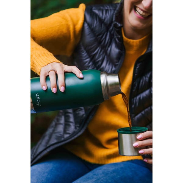 Zielony podróżny kubek termiczny Vialli Design Fuori, 1 l-image-4