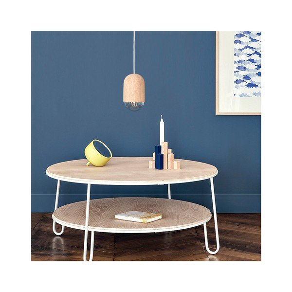 Lampa wisząca w naturalnym odcieniu drewna HARTÔ Luciana-image-2