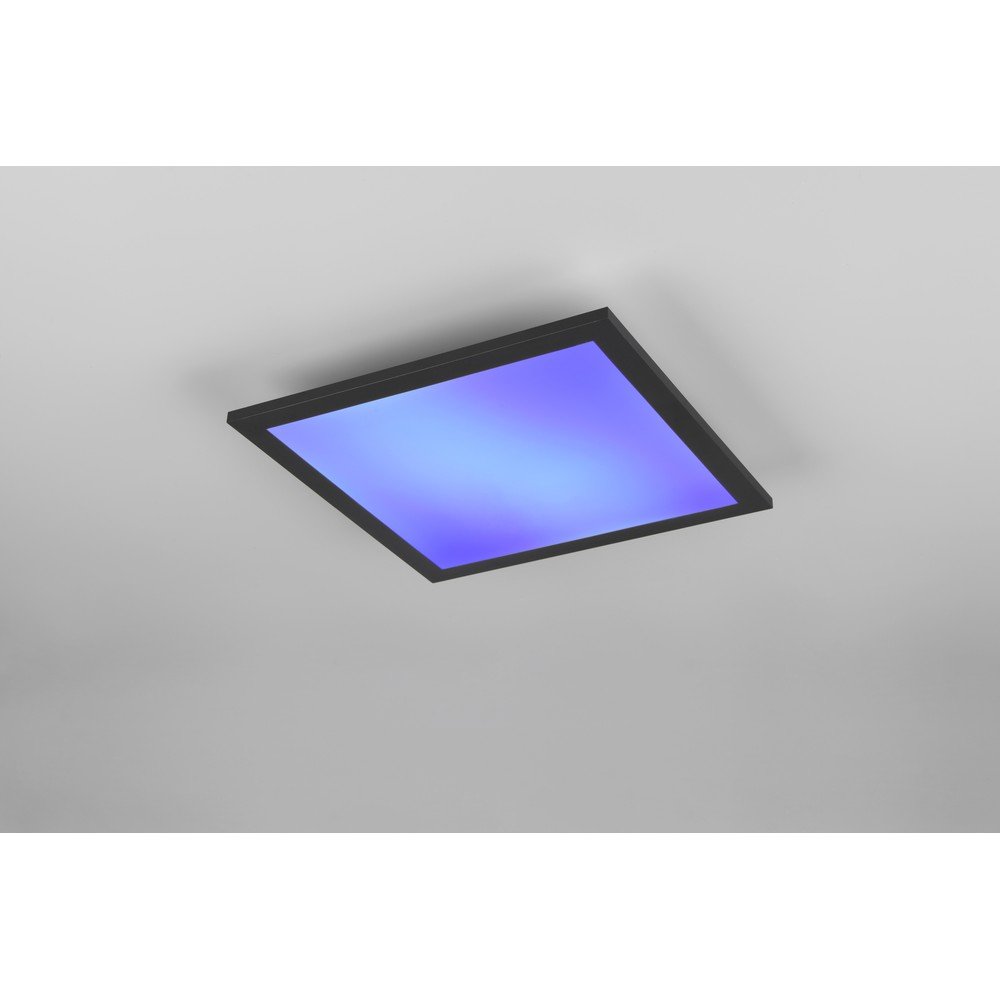 Czarna lampa sufitowa LED 29.5x29.5 cm Beta – Reality (zdjęcie 4)