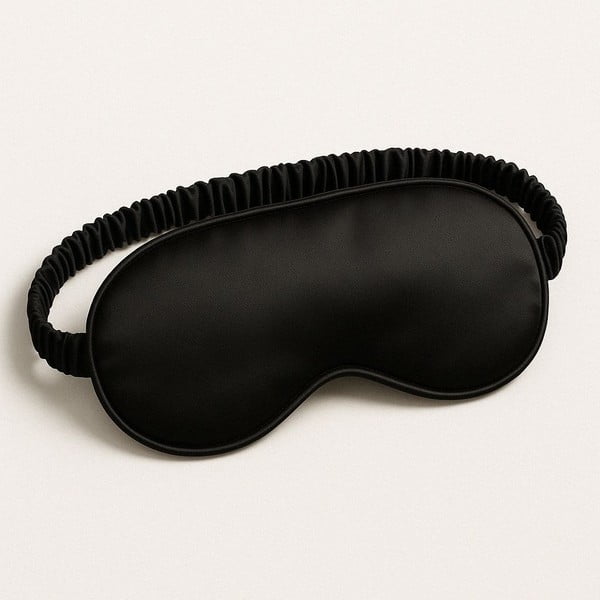 Czarna jedwabna opaska na oczy Mulberry Silk – Mila Home Luxury