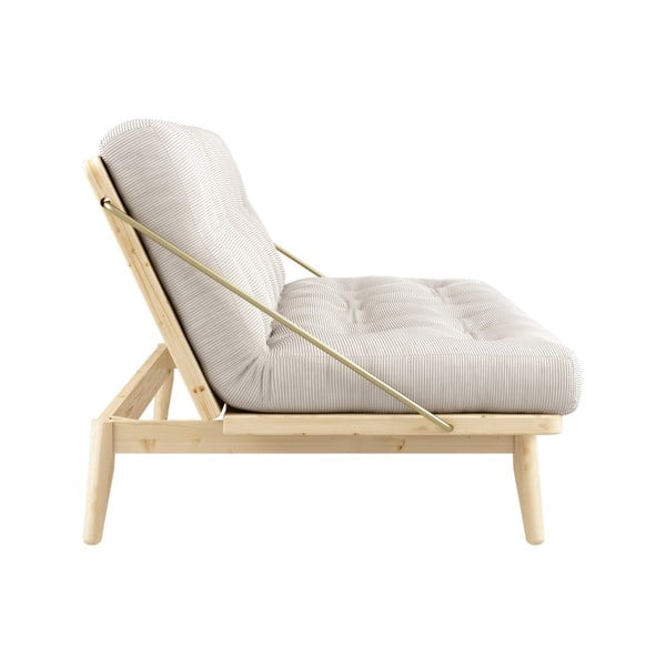 Sofa rozkładana ze sztruksową tapicerką Karup Design Folk Raw/Natural-image-4