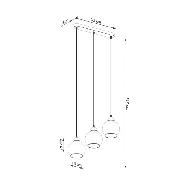 Czarna lampa wisząca ø 15 cm Grande – Sollux-image-4
