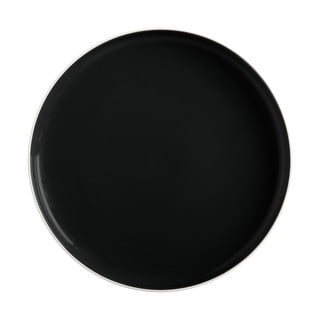 Czarny porcelanowy talerz Maxwell & Williams Tint, ø 20 cm