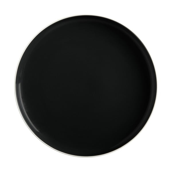 Czarny porcelanowy talerz Maxwell & Williams Tint, ø 20 cm