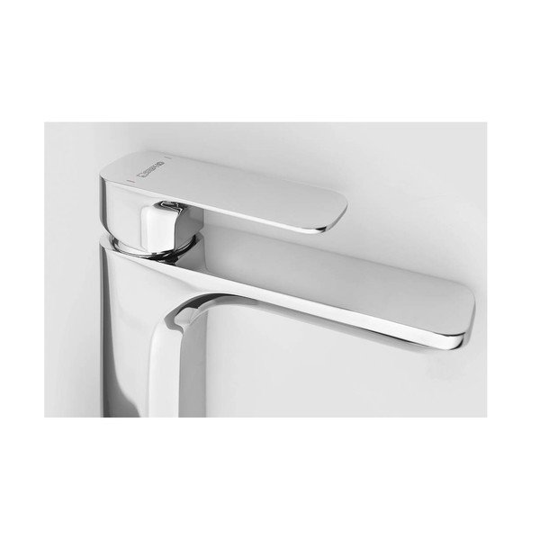 Bateria umywalkowa stojąca w kolorze srebra z połyskiem Spy – Sapho-image-4