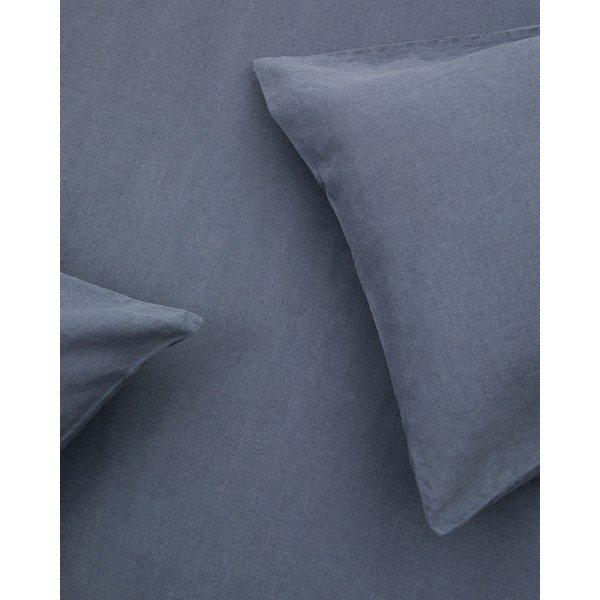 Szaroniebieska pościel dwuosobowa z mieszanki lnu 260x240 cm Simmel – Kave Home-image-4
