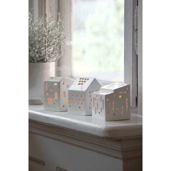 Biały ceramiczny świecznik Kähler Design Urbania Lighthouse Classical-image-1