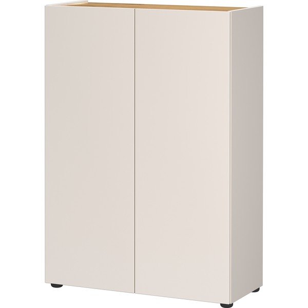 Kremowa szafka w dekorze dębu 74x105x33 cm Alviano – Germania