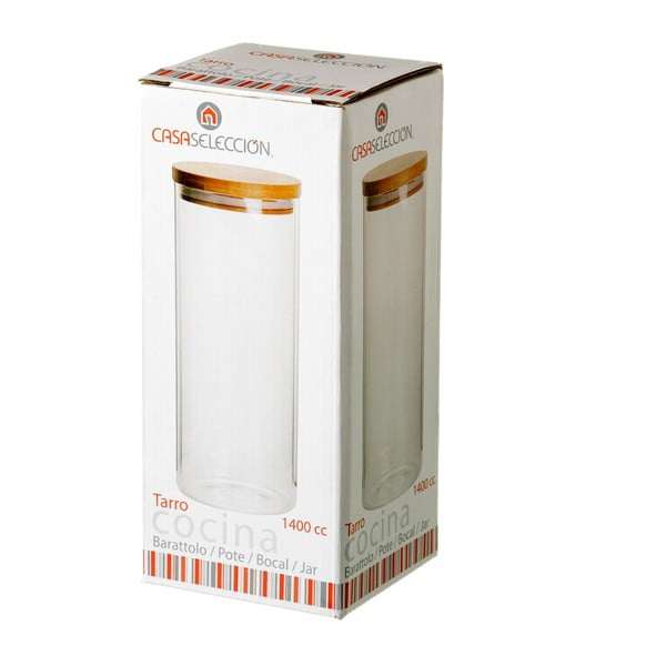 Pojemnik z bambusowym wieczkiem Casa Selección, 1,4 l-image-2