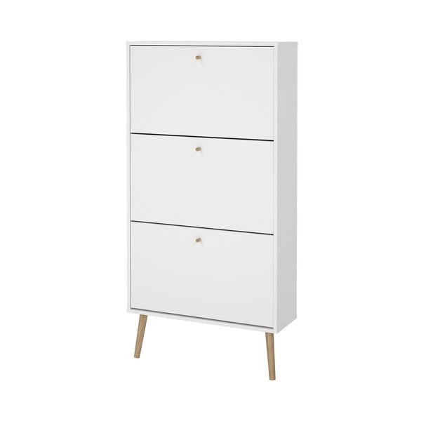 Biała uchylna szafka na buty Bodo – Tvilum-image-3