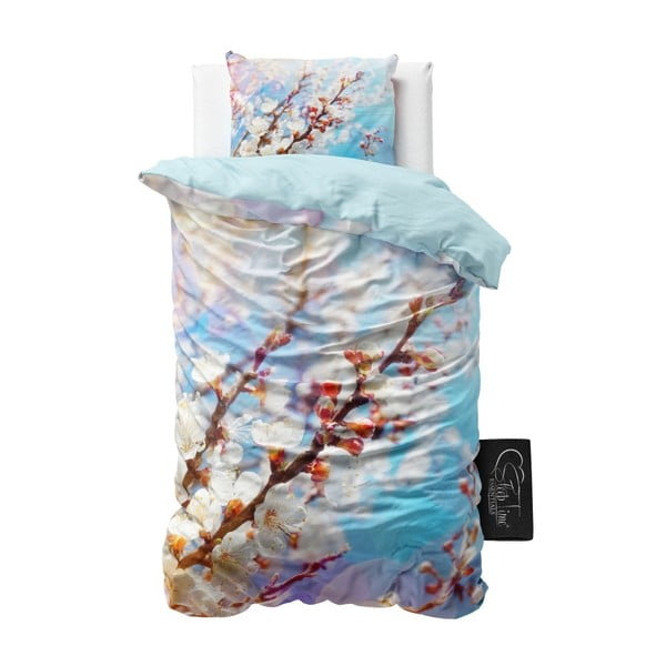 Pościel z mikroperkalu Sleeptime Blossom, 140x220 cm