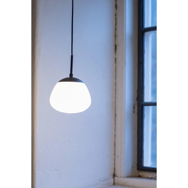 Biała/czarna szklana lampa wisząca ø 18 cm Rise – Markslöjd-image-1