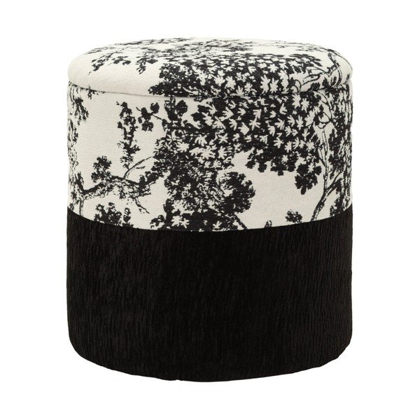 Czarno-biały puf Oriental Style – Mauro Ferretti-image-1