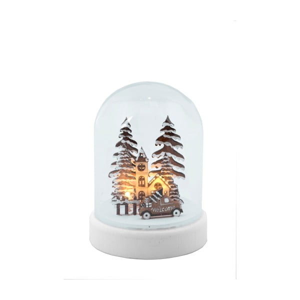 Mała świąteczna dekoracja z LED Ego Dekor Miasto, wys. 15 cm