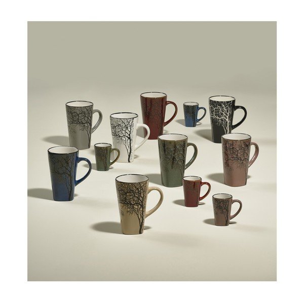 Niebieskie kamionkowe kubki na espresso zestaw 4 szt. 100 ml Hela – Villa Collection-image-1