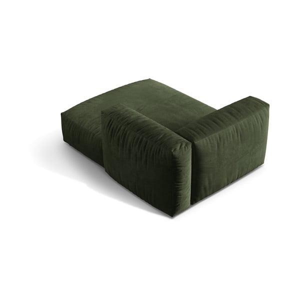 Zielony aksamitny moduł sofy (prawostronny) Martina – Micadoni -image-2