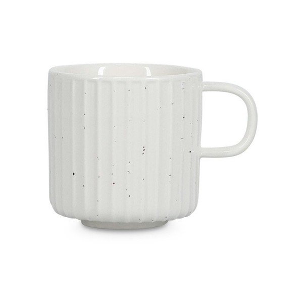 Biała filiżanka new bone china 205 ml Ora Gloss – Salt&Pepper