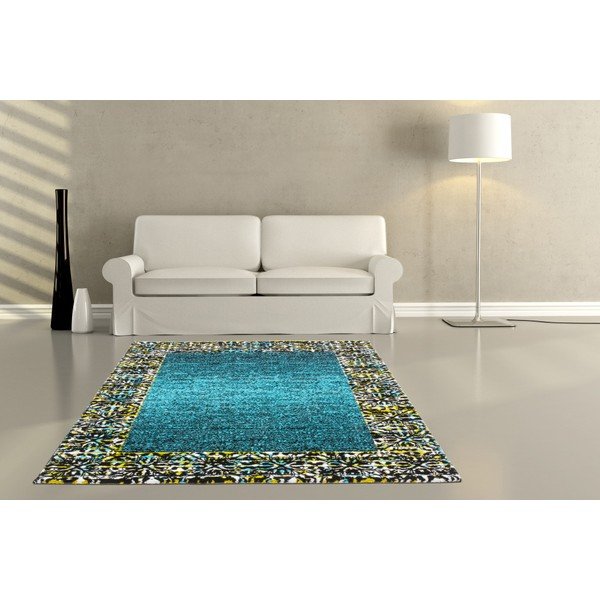 Dywan Aztec turkusowy, 80x150cm-image-1