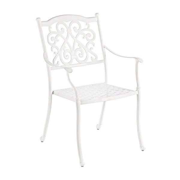 Białe krzesło ogrodowe Haylee