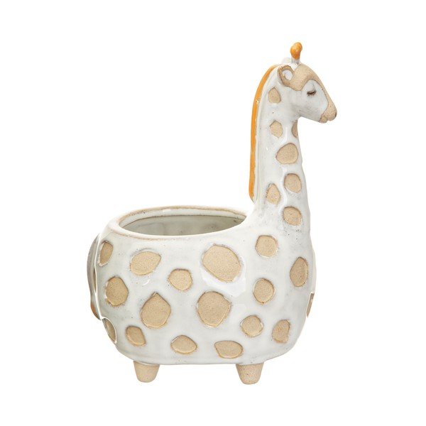 Biało-beżowa doniczka Sass & Belle Gina Giraffe, ø 7,5 cm-image-3