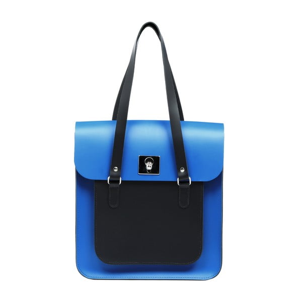 Skórzana torebka Rosemont Royal Blue/Black XL