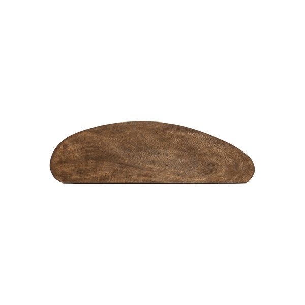 Półka z litego drewna mango w ciemnym naturalnym kolorze 49 cm Ginosu – Light & Living-image-1