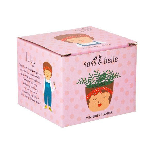 Brązowo-beżowa doniczka Sass & Belle My Kind of People Libby-image-3