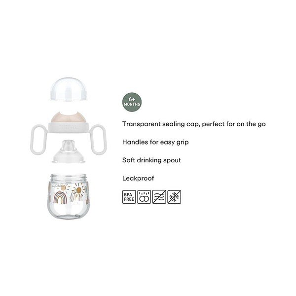 Jasnoróżowy plastikowy kubek dla dzieci 200 ml Fairy Garden – Mepal-image-4