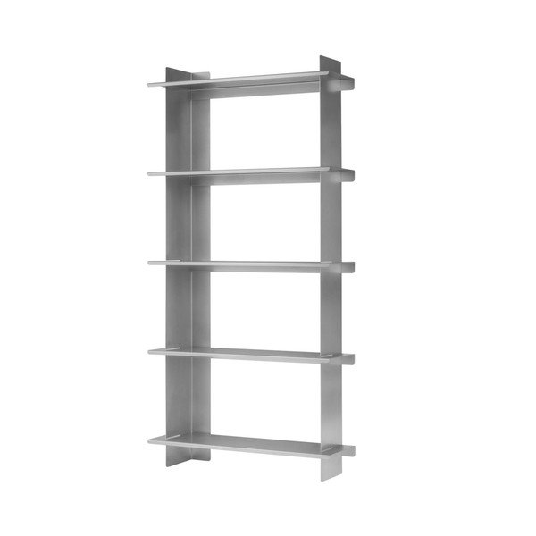 Wielopoziomowa półka ze stali nierdzewnej w kolorze srebra 70 cm Tivo Shelving Unit - 5-tier – noo.ma