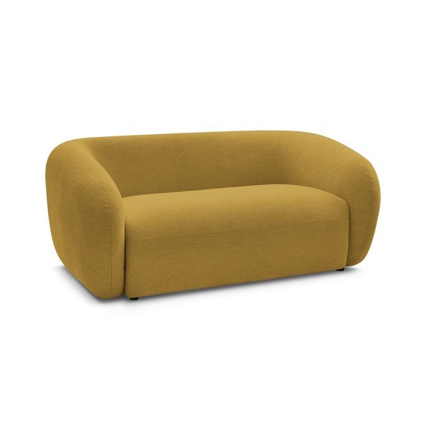 Żółta sofa z tkaniny szenilowej 160 cm Celine – Bobochic Paris-image-2