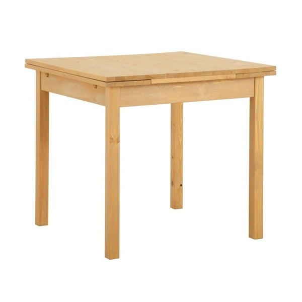 Stół rozkładany z drewna sosnowego Støraa Marlon, 80x80 cm