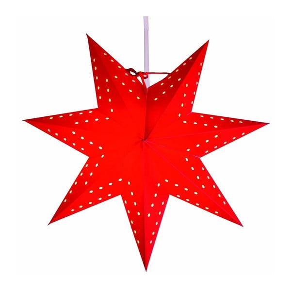 Świecąca gwiazda ze stojakiem Bobo Red, 34 cm