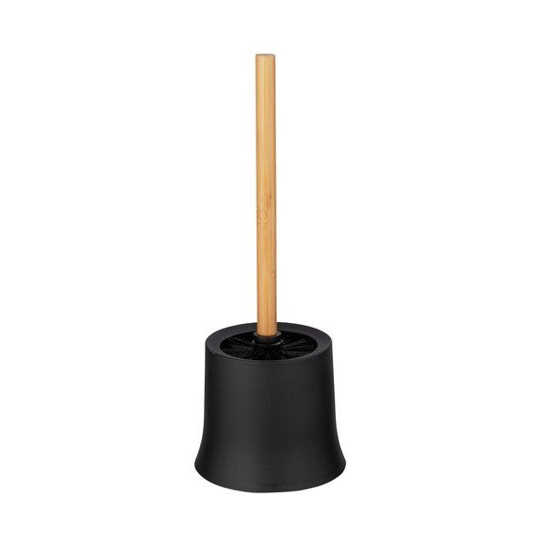 Czarna bambusowa szczotka do WC Wenko Bamboo
