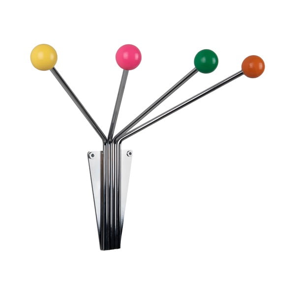 Metalowy wieszak ścienny w kolorze srebra Neptune – PT LIVING-image-2