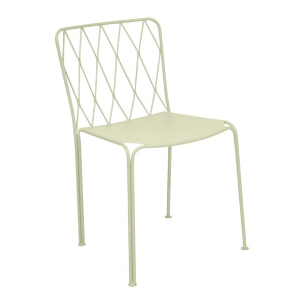 Jasnozielone krzesło ogrodowe Fermob Kintbury