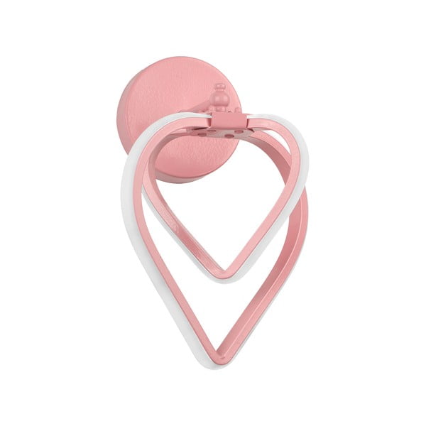 Różowy metalowy kinkiet LED Sevinc – Squid Lighting