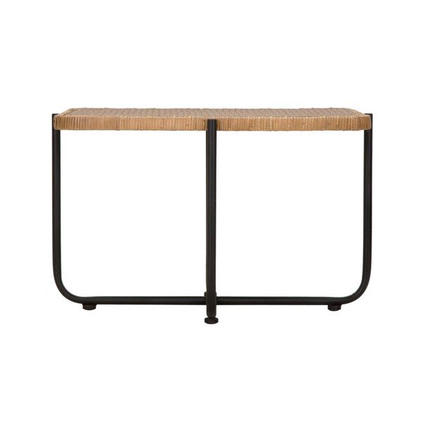 Czarno-naturalny rattanowy stolik 55x75 cm Cebu – Mauro Ferretti-image-3