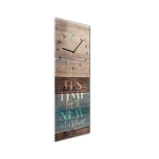 Zegar ścienny Styler Glassclock Adventure, 20x60 cm