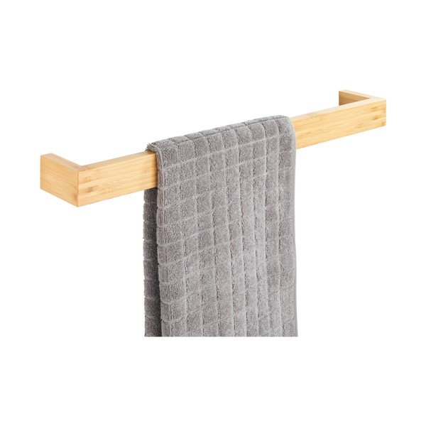 Bambusowy uchwyt ścienny na ręczniki Wenko Light, szer. 60 cm-image-1
