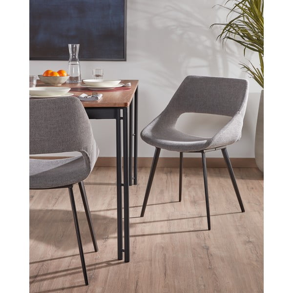 Jasnoszare krzesło do jadalni Kave Home Hest-image-1