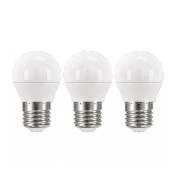 Żarówki LED z neutralnym światłem z gwintem E27 zestaw 3 szt., 5 W – EMOS