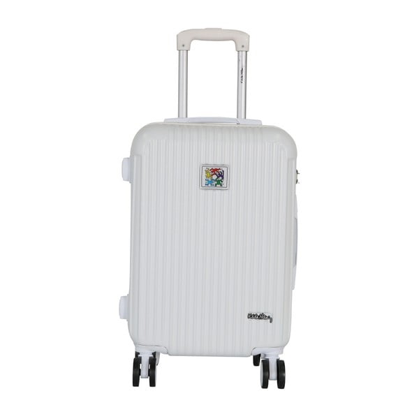 Biała walizka podręczna LULU CASTAGNETTE Darwin, 44 l