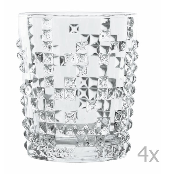 Zestaw 4 szklanek do whisky ze szkła kryształowego Nachtmann Punk, 348 ml