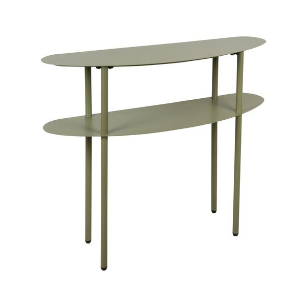 Zielona metalowa konsola 28x90 cm Riqueza – Leitmotiv