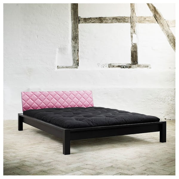 Łóżko Karup Tami Pink Black/Pink 